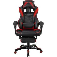 150.0 kg - Stof Gamer stole Tracer Gamezone Masterplayer Gaming Chair - Black/Red