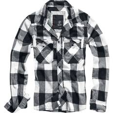 Brandit Camisas Brandit Checkered Shirt - Black/White