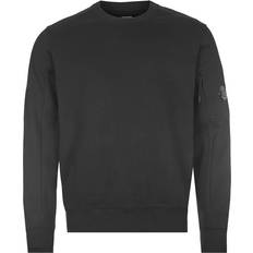 C p company diagonal raised fleece C.P. Company Diagonal Raised Fleece Sweatshirt - Black