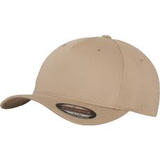 Polyurethaan Hoofddeksels Flexfit 5 Panel Cap - Khaki