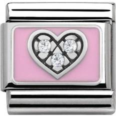 Classic Composable Family Love Charm - Silver/Pink/Transperent