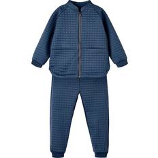 Polyester Winter-Sets Name It Quilted Thermo Set - Blue/Midnight Navy (13190850)