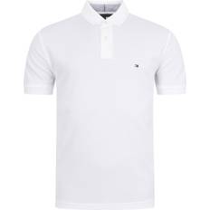 Elastane/Lycra/Spandex Polo Shirts Tommy Hilfiger 1985 Regular Fit Polo Shirt - White