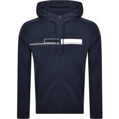 Boss hoodie full zip HUGO BOSS Saggy Full Zip Hoodie - Navy