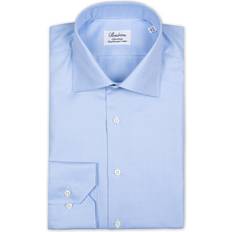 Stenströms Herr - Oxfordskjortor Stenströms Fitted Body Shirt - Houndstooth Blue