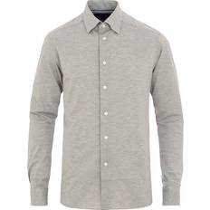 Eton Slim Fit Jersey Button Shirt - Grey
