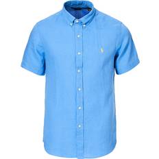 Polo Ralph Lauren Slim S/S Pd Linen Shirt - Sininen