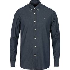 Morris Tops Morris Julian Button Down Denim Shirt - Blue