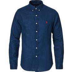 Polo Ralph Lauren Slim Fit Linen Shirt - Sininen