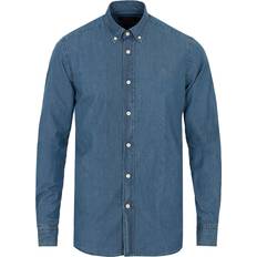 Morris Tops Morris Julian Button Down Denim Shirt - Light Wash