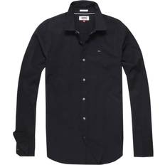 Coton - Homme Chemises Tommy Hilfiger Long Sleeved Shirt Black DM0DM04405