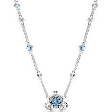 Pandora Disney Pumpkin Coach Collier Necklace - Silver/Blue