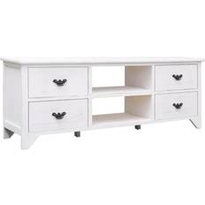 Blanco Bancos vidaXL - Mueble de TV 115x40cm