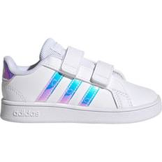 adidas Infant Grand Court - Cloud White/Cloud White/Dash Grey