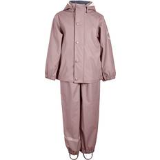 Mikk-Line PFC-fri vandafvisning Regntøj Mikk-Line PU Recycled Rain Set - Adobe Rose (3335)