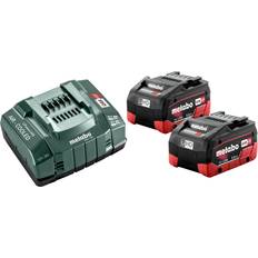 3 verpakking Batterijen en Opladers Metabo 685122000 18V LiHD Accu En Lader (2x 5,5Ah Accu)