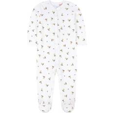 Bodysuits Children's Clothing Polo Ralph Lauren Bear Print Footed Coverall - White/Blue (298092)