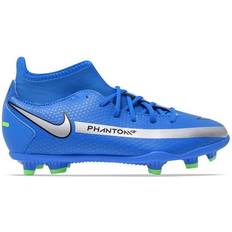 Nike Fotballsko Nike Phantom GT Club Dynamic Fit MG GS - Photo Blue/Rage Green/Metallic Silver