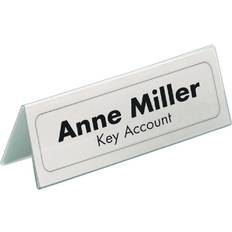 White Clipboards & Display Stands Durable Badgemaker for Table Place Name Holders