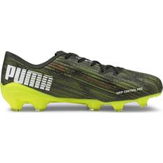 Men - Polyester Football Shoes Puma Ultra 2.2 FG/AG M - Black/White/Yellow Alert