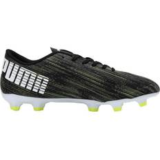 Polyurethane Soccer Shoes Puma Ultra 4.2 FG/AG M- Black/White/Yellow Alert