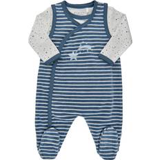 Gestreept Jumpsuits Fixoni Body Longsleeve 2-Delig - Blauw