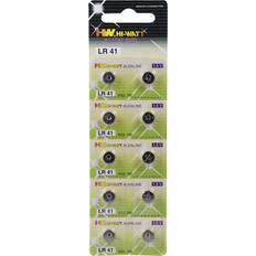 Batterier lr41 batterier och laddbart HiWatt AG3 LR41 10-pack