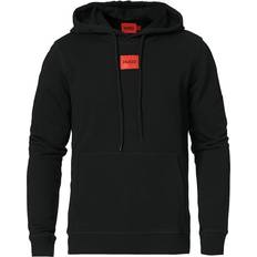 HUGO BOSS Men Jumpers HUGO BOSS Regular Fit French Terry with Logo Patch Hoodie - Black