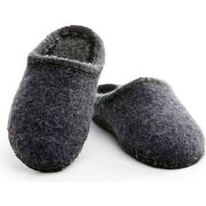 Dame - Tekstil Innetøfler Ulle Mohair - Dark Grey