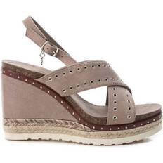 Tela Sandalias de tacón XTI 48922 - Brown/Taupe