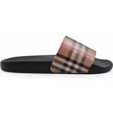 Men - Polyurethane Slides Burberry Vintage Check - Archive Beige