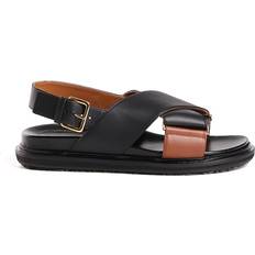 Marni Fussbet Sandalen Met Kruisbandjes - Zwart