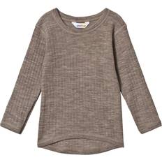 9-12M Overdeler Joha Long Sleeve Tee Basic - Sesame Melange