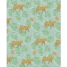Eijffinger Leoparden Tapete Rice 5 von 383551 grün