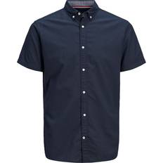 Lino Camicie Jack & Jones Summer Shirt S/S Blue Male Azul