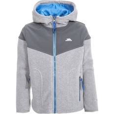 Trespass Bieber Boy's Full Zip Fleece Hoodie - Smoke