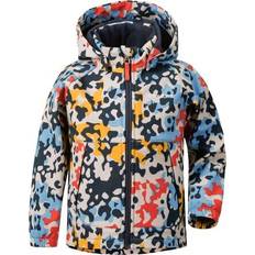 Didriksons Dellen Printed Kid's Softshell Jacket - Multi Algae (503725-852)