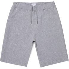 Sunspel Cotton Loopback Shorts - Grey Melange