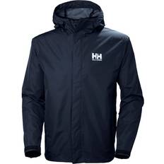 Bleu - Homme Vêtements de pluie Helly Hansen Men's Seven J Rain Jacket - Navy