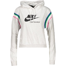 Nike Sportswear Heritage Hoodie - Birch Heather/Black