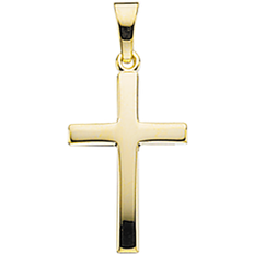 Guld kors i 14 karat Scrouples Cross Pendant - Gold