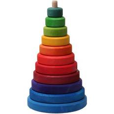 Grimms Babylegetøj Grimms Stacking Tower Rainbow Large