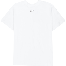 Nike Women's Sportswear Essential Oversized Short-Sleeve Top - White/Black