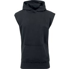 Edge xxl Urban Classics Open Edge Sleeveless Hoodie - Black