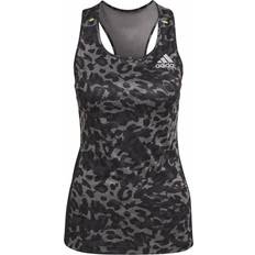 Grey - Running Tank Tops adidas Fast Graphic Tank Top Women - Grey Four/Black/Multicolor