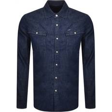 Denim Shirts G-Star 3301 Slim Long Sleeved Shirt - Rinsed