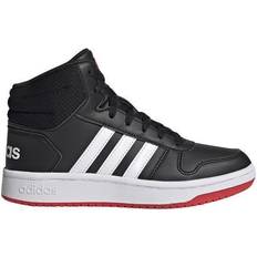 Adidas hoops 2.0 mid Barnskor adidas Kid's Hoops 2.0 Mid - Core Black/Cloud White/Vivid Red