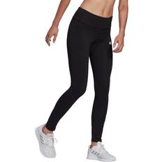 Korkea Vyötärö - Nainen Sukanvarret Adidas Leggings Plus Size - Black/White