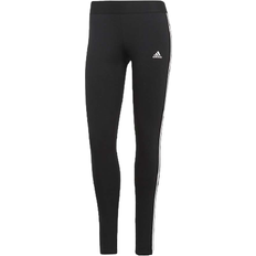 Donna Collant Adidas 3 Stripes Leggings - Black/White Female