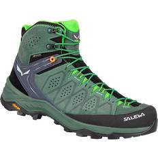 Green Hiking Shoes Salewa Alp Trainer 2 Mid GTX M - Raw Green/Pale Frog